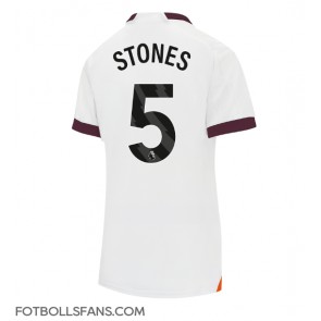 Manchester City John Stones #5 Replika Bortatröja Damer 2023-24 Kortärmad